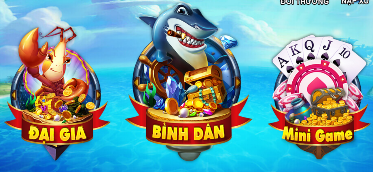 Sảnh game tại Bắn Cá Thần Tài