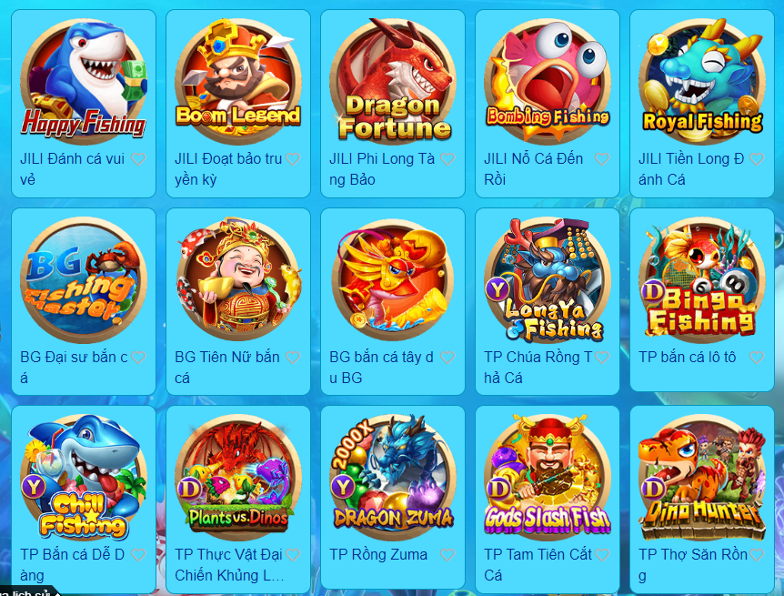 Những game bắn cá hot tại Banca06